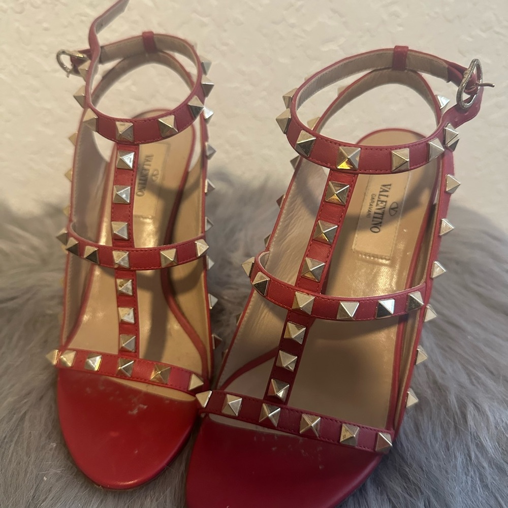 Valentino rockstud sandal heels